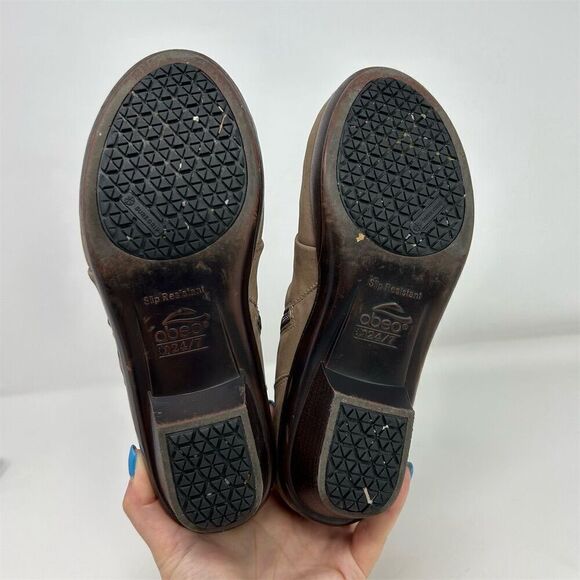 Abeo Women's Cadence Booties Size 8 Brown Slip-Resistant Block Heel - Picture 11 of 15